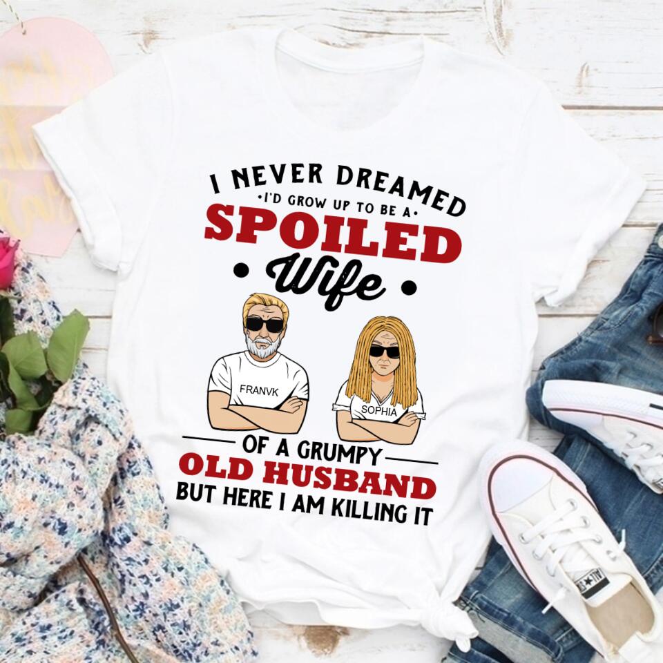 Wife Shirt, Custom T Shirt, I Love My Wife Shirt, Spoiled Wife Shirt, Gift For Wife, Wifey T Shirt, Gift Ideas For Wife
