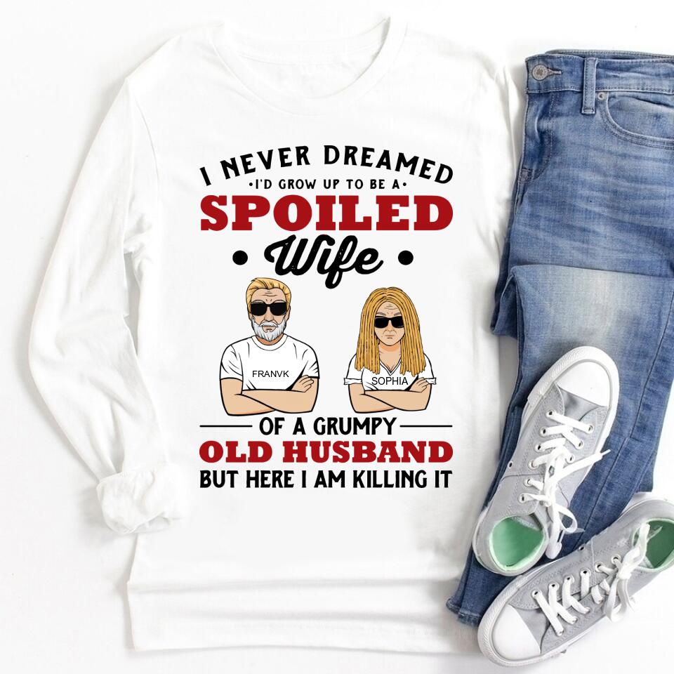 Wife Shirt, Custom T Shirt, I Love My Wife Shirt, Spoiled Wife Shirt, Gift For Wife, Wifey T Shirt, Gift Ideas For Wife