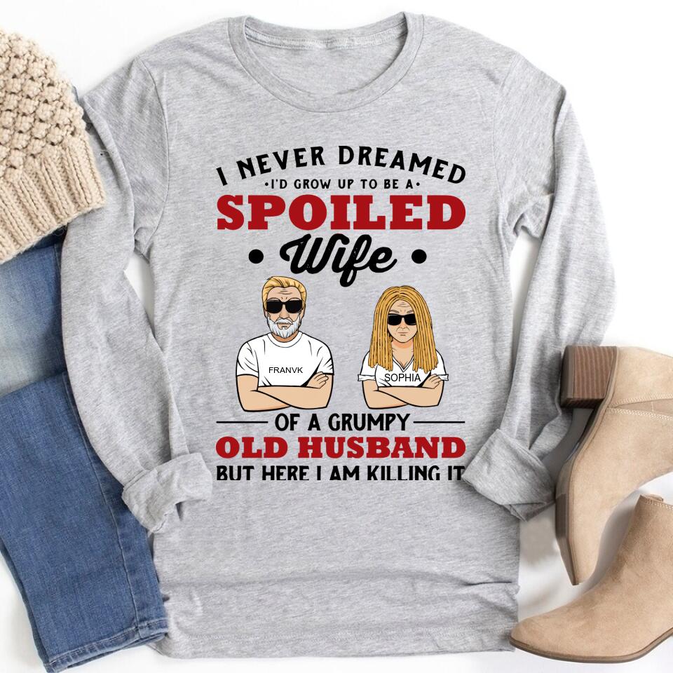 Wife Shirt, Custom T Shirt, I Love My Wife Shirt, Spoiled Wife Shirt, Gift For Wife, Wifey T Shirt, Gift Ideas For Wife