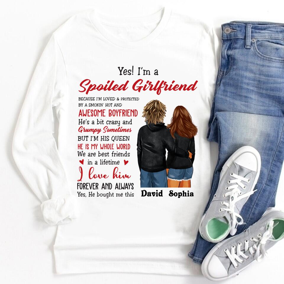 Personalized Gifts For Girlfriend, Girlfriend Shirt, I Llove My Girlfriend Shirt, Best Gift For Girlfriend, Gift ideas for girlfriend, gifts for gf, long distance Relationship Gifts For Her