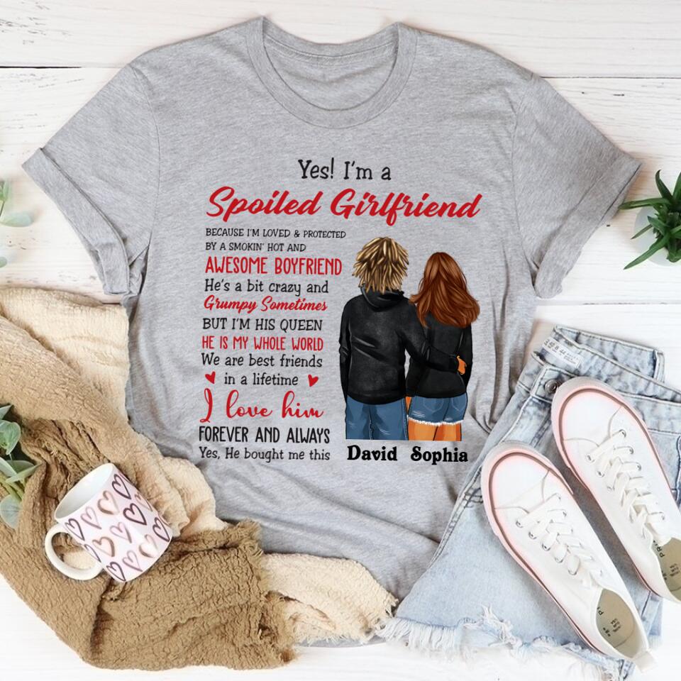 Personalized Gifts For Girlfriend, Girlfriend Shirt, I Llove My Girlfriend Shirt, Best Gift For Girlfriend, Gift ideas for girlfriend, gifts for gf, long distance Relationship Gifts For Her