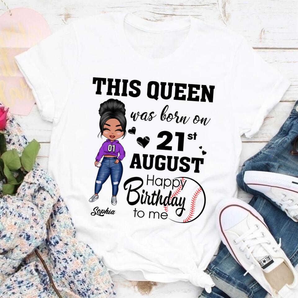 August Birthday Shirt, Custom Birthday Shirt, Queens are Born In August, August Birthday Shirts For Woman, August Birthday Gifts