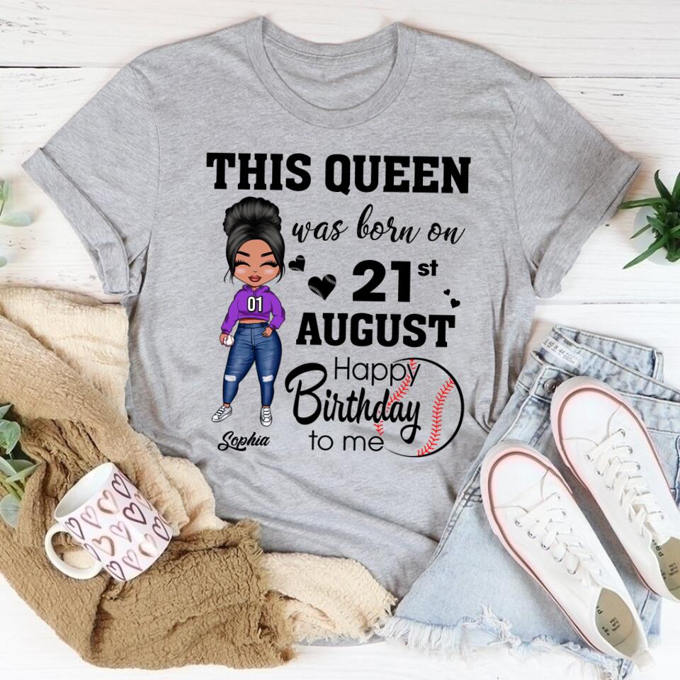August Birthday Shirt, Custom Birthday Shirt, Queens are Born In August, August Birthday Shirts For Woman, August Birthday Gifts