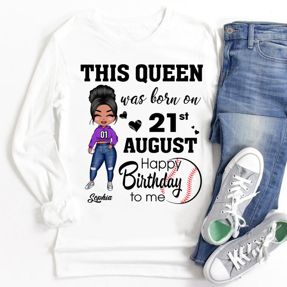 August Birthday Shirt, Custom Birthday Shirt, Queens are Born In August, August Birthday Shirts For Woman, August Birthday Gifts