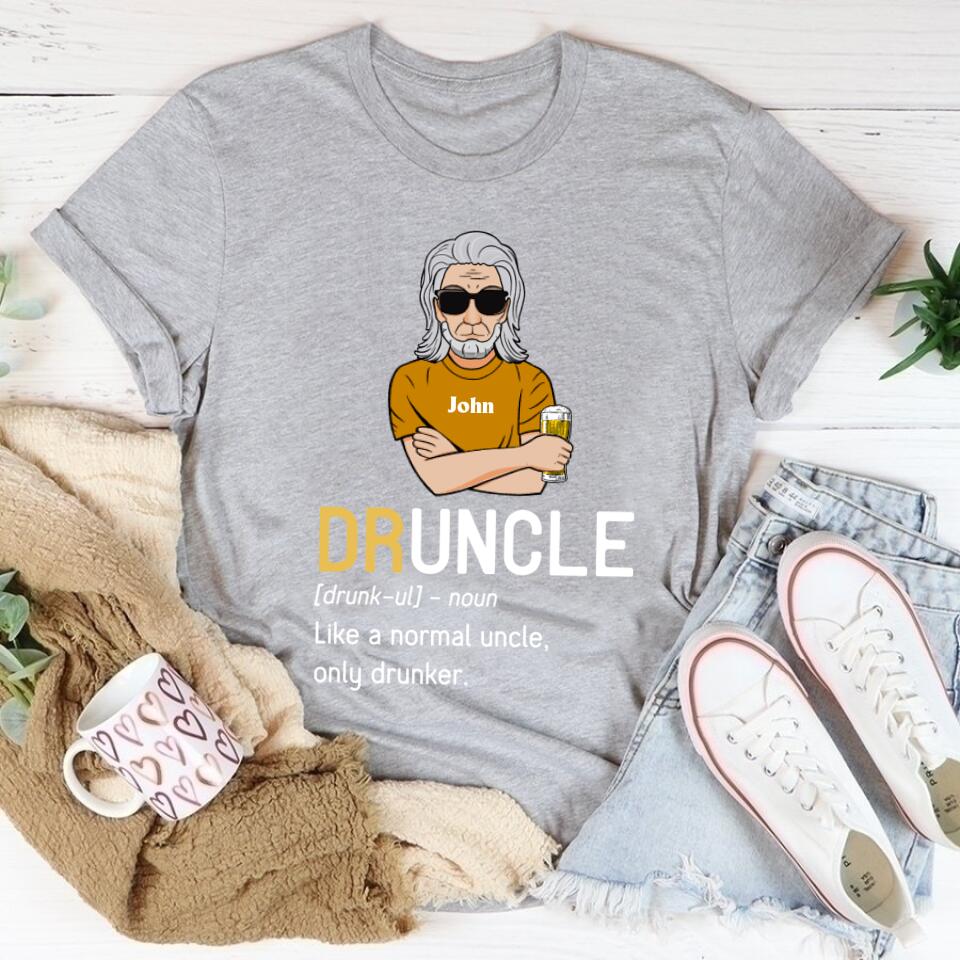 Uncle Shirt, Druncle Shirt, Uncle T Shirts, Custom T Shirt, Uncle And Niece Shirts, Uncle And Nephew Shirts, Uncle Gift, Gift Ideas For Uncle