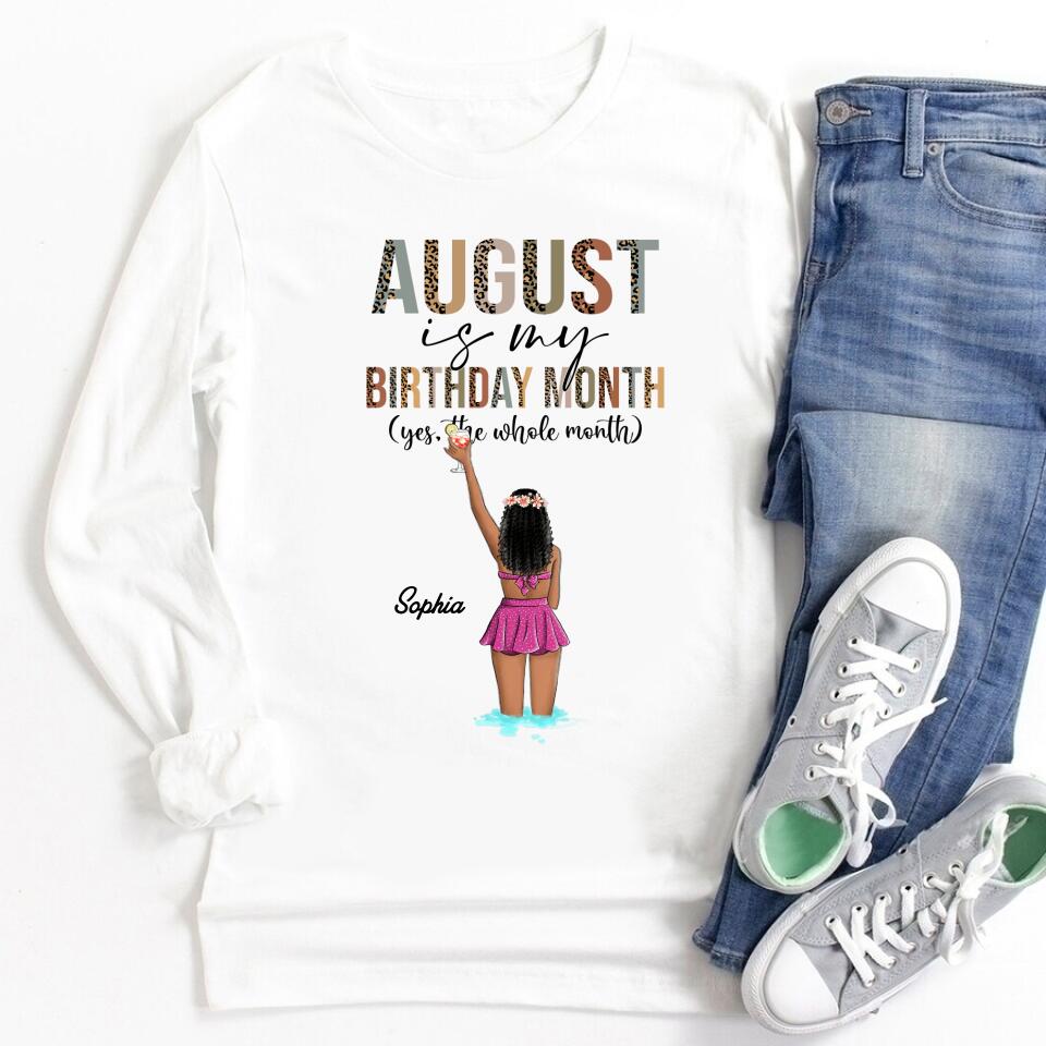 August Birthday Shirt, Custom Birthday Shirt, Queens are Born In August, August Birthday Shirts For Woman, August Birthday Gifts
