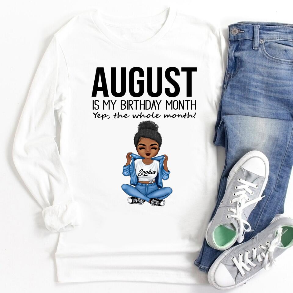 August Birthday Shirt, Custom Birthday Shirt, Queens are Born In August, August Birthday Shirts For Woman, August Birthday Gifts