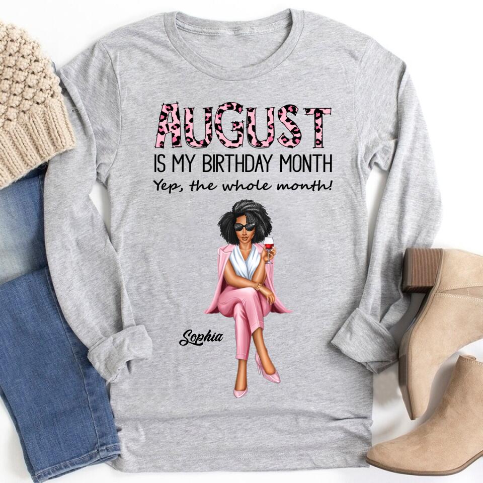 August Birthday Shirt, Custom Birthday Shirt, Queens are Born In August, August Birthday Shirts For Woman, August Birthday Gifts