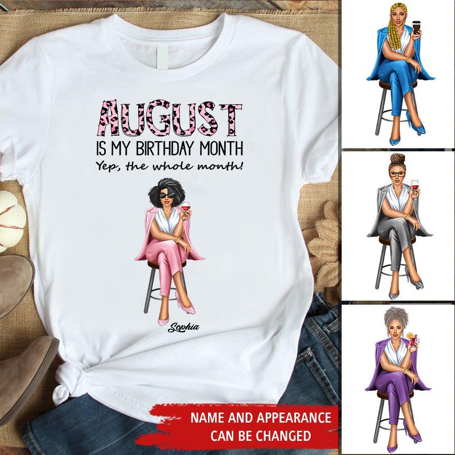 August Birthday Shirt, Custom Birthday Shirt, Queens are Born In August, August Birthday Shirts For Woman, August Birthday Gifts