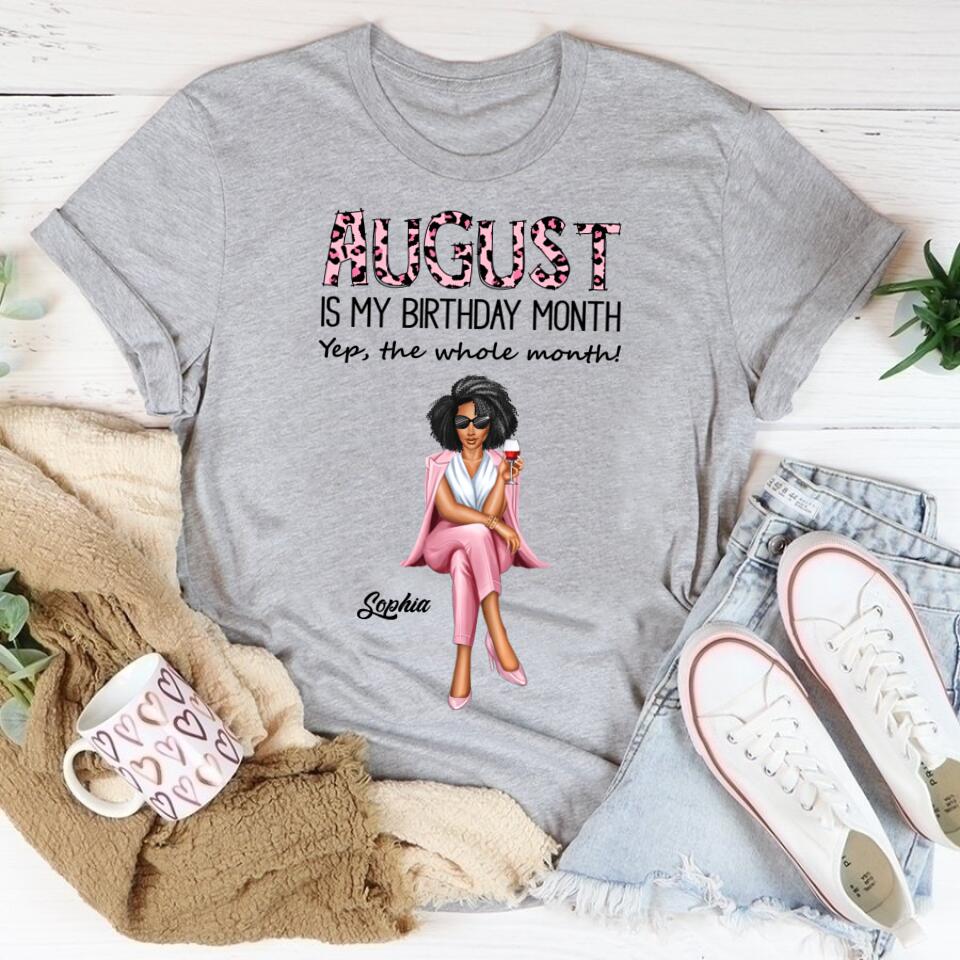 August Birthday Shirt, Custom Birthday Shirt, Queens are Born In August, August Birthday Shirts For Woman, August Birthday Gifts