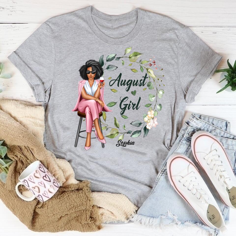 August Birthday Shirt, Custom Birthday Shirt, Queens are Born In August, August Birthday Shirts For Woman, August Birthday Gifts