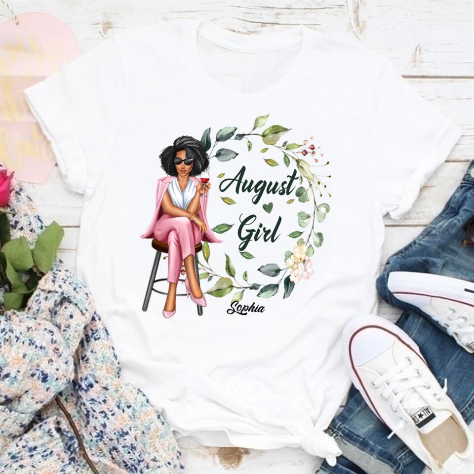 August Birthday Shirt, Custom Birthday Shirt, Queens are Born In August, August Birthday Shirts For Woman, August Birthday Gifts