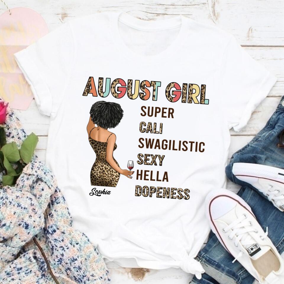August Birthday Shirt, Custom Birthday Shirt, Queens are Born In August, August Birthday Shirts For Woman, August Birthday Gifts