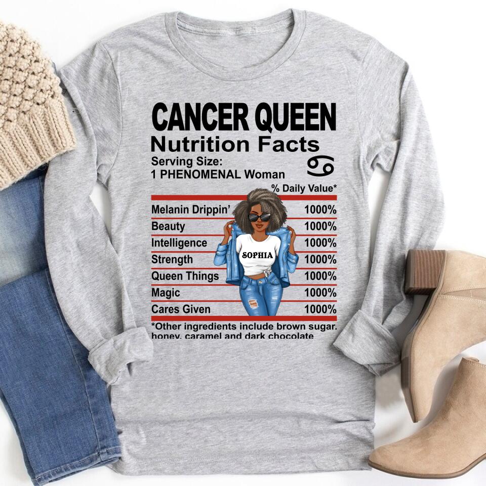 Custom Birthday Shirt, Cancer Zodiac t shirt, Cancer  Birthday shirt, Cancer  t shirts for ladies, Cancer  queen t shirt, Cancer  Queen Birthday shirt