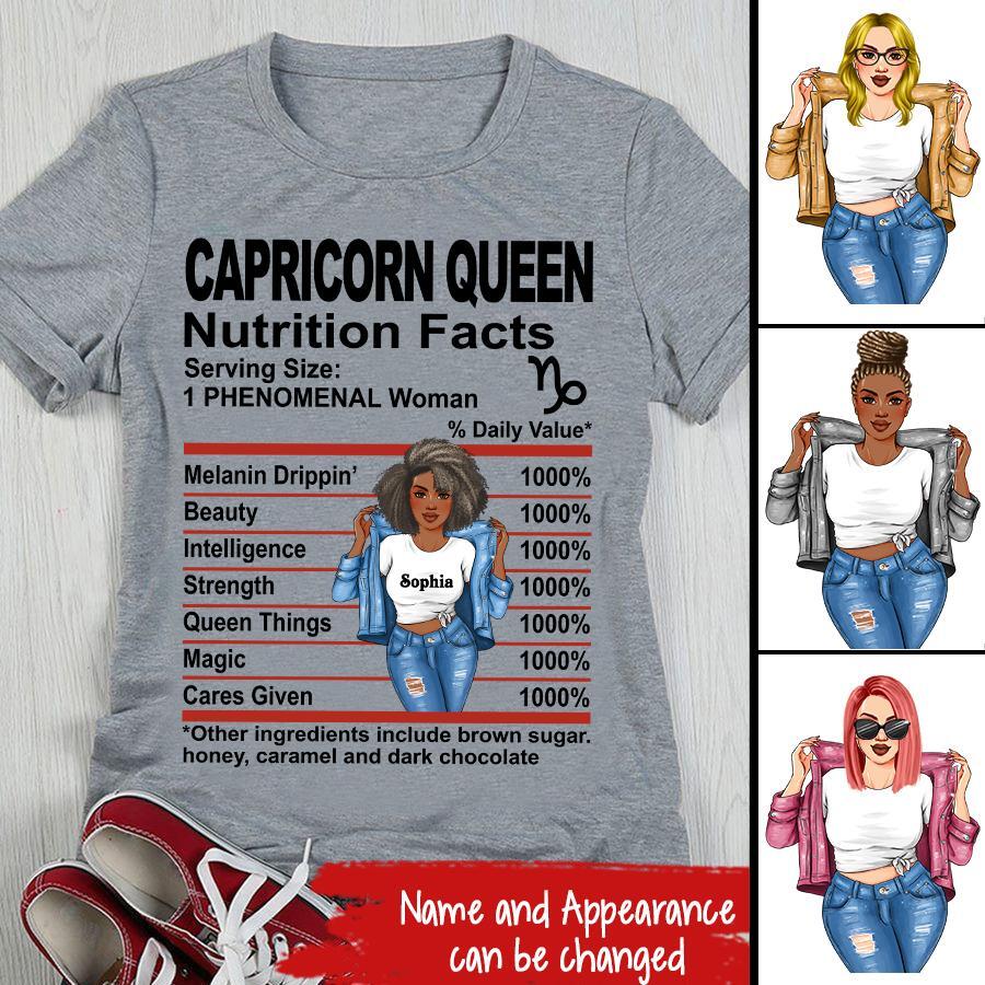 Custom Birthday Shirt, Capricorn Zodiac t shirt, Capricorn Birthday shirt, Capricorn t shirts for ladies, Capricorn queen t shirt, Capricorn Queen Birthday shirt