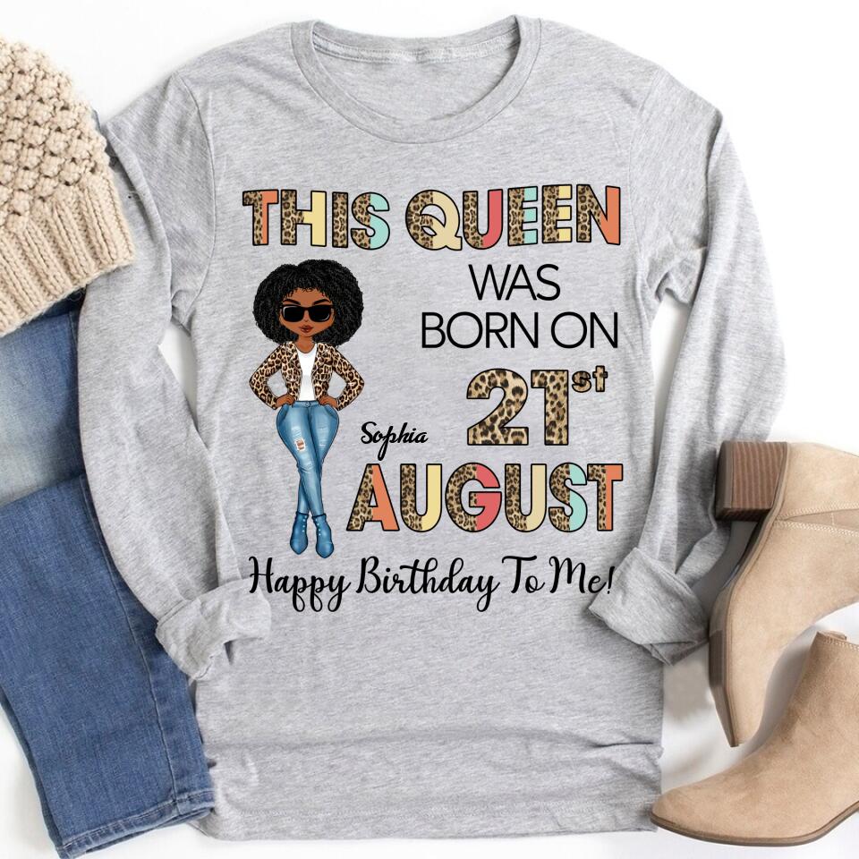 August Birthday Shirt, Custom Birthday Shirt, Queens are Born In August, August Birthday Shirts For Woman, August Birthday Gifts