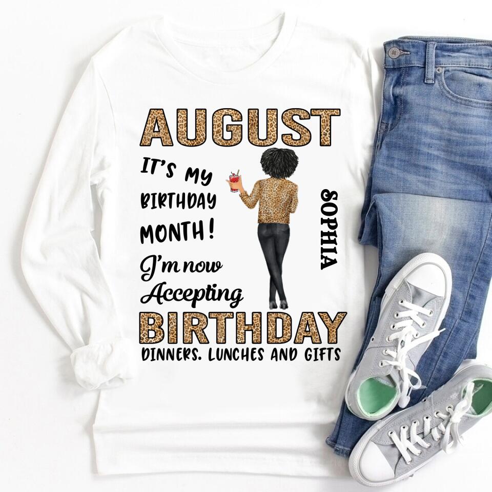 August Birthday Shirt, Custom Birthday Shirt, Queens are Born In August, August Birthday Shirts For Woman, August Birthday Gifts