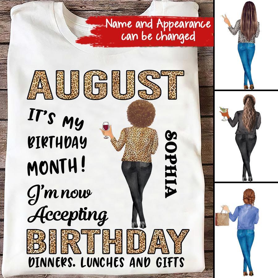 August Birthday Shirt, Custom Birthday Shirt, Queens are Born In August, August Birthday Shirts For Woman, August Birthday Gifts