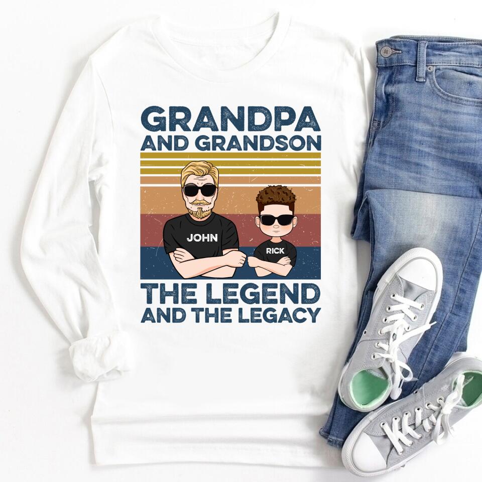 Personalized Grandpa Shirts, Grandpa Shirt, Funny Grandpa Shirts, Grandpa The Man The Myth The Legend, Grandpa Gift Ideas