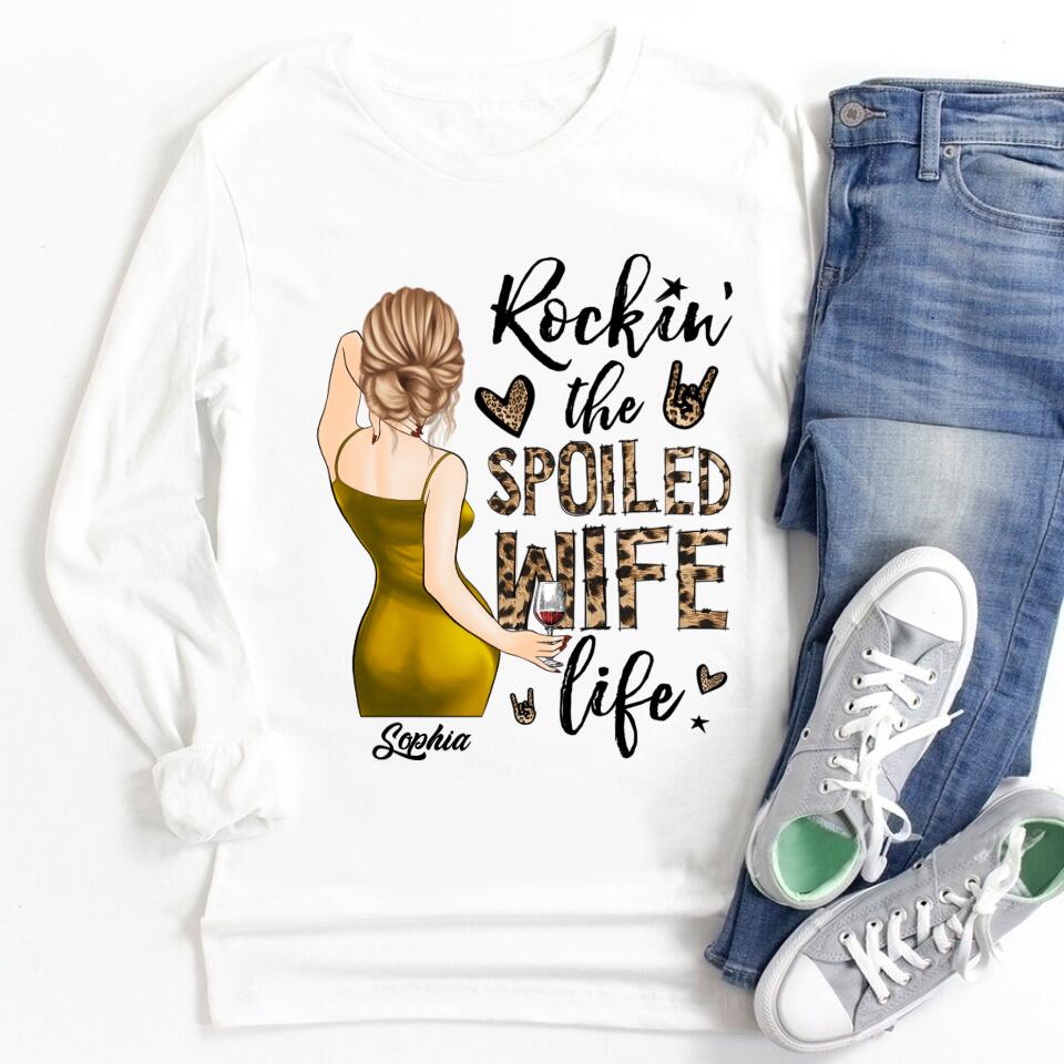 Wife Shirt, Custom T Shirt, I Love My Wife Shirt, Spoiled Wife Shirt, Gift For Wife, Wifey T Shirt, Gift Ideas For Wife