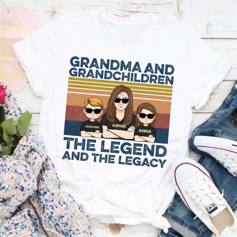 Grandma Shirt, Personalized Grandma Shirts, Nana Shirt, Grandma Shirts With Grandkids Names, Mimi Shirt, Gift for Grandma
