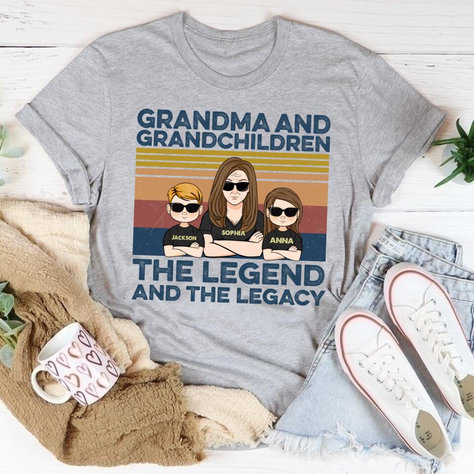 Grandma Shirt, Personalized Grandma Shirts, Nana Shirt, Grandma Shirts With Grandkids Names, Mimi Shirt, Gift for Grandma