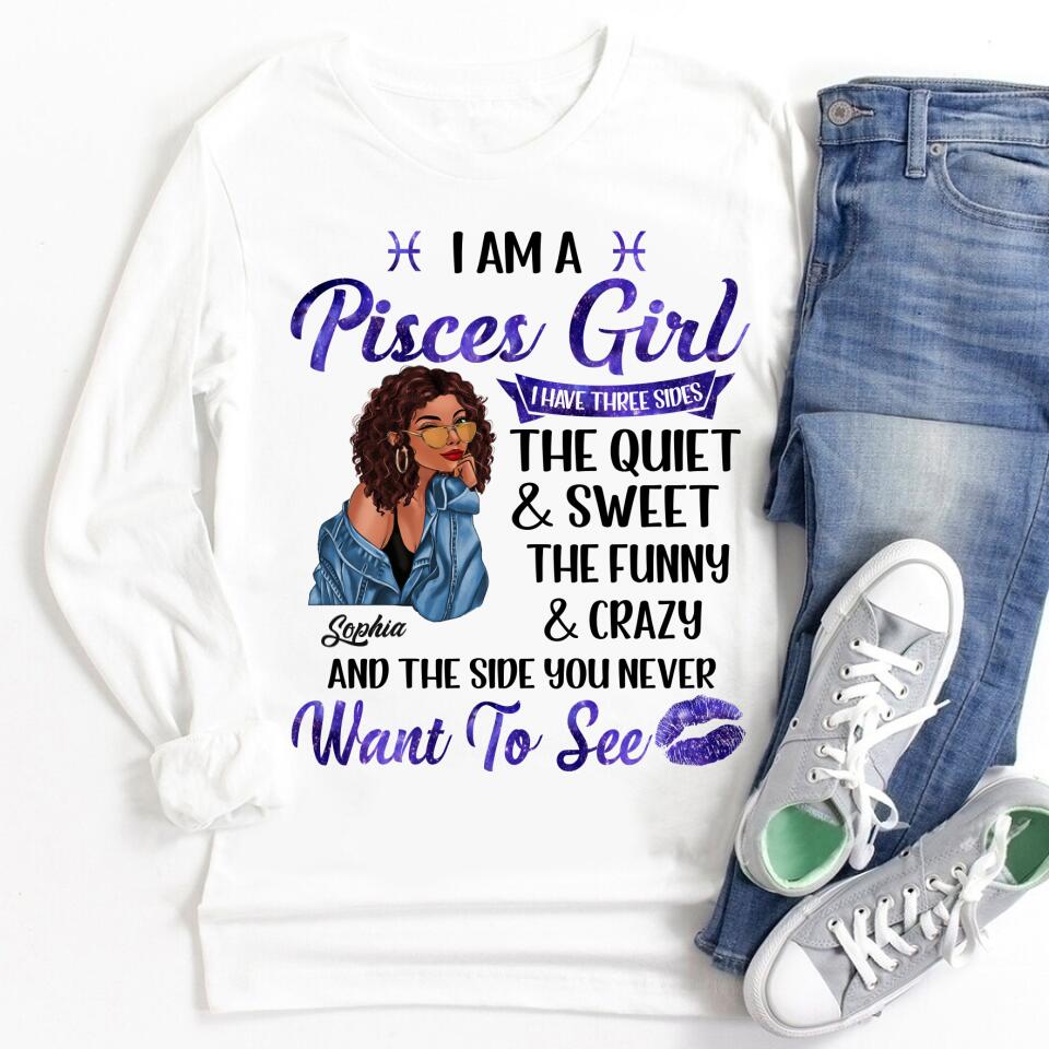 Custom Birthday Shirt, Pisces Zodiac t shirt, Pisces Birthday shirt, Pisces t shirts for ladies, Pisces queen t shirt, Pisces Queen Birthday shirt