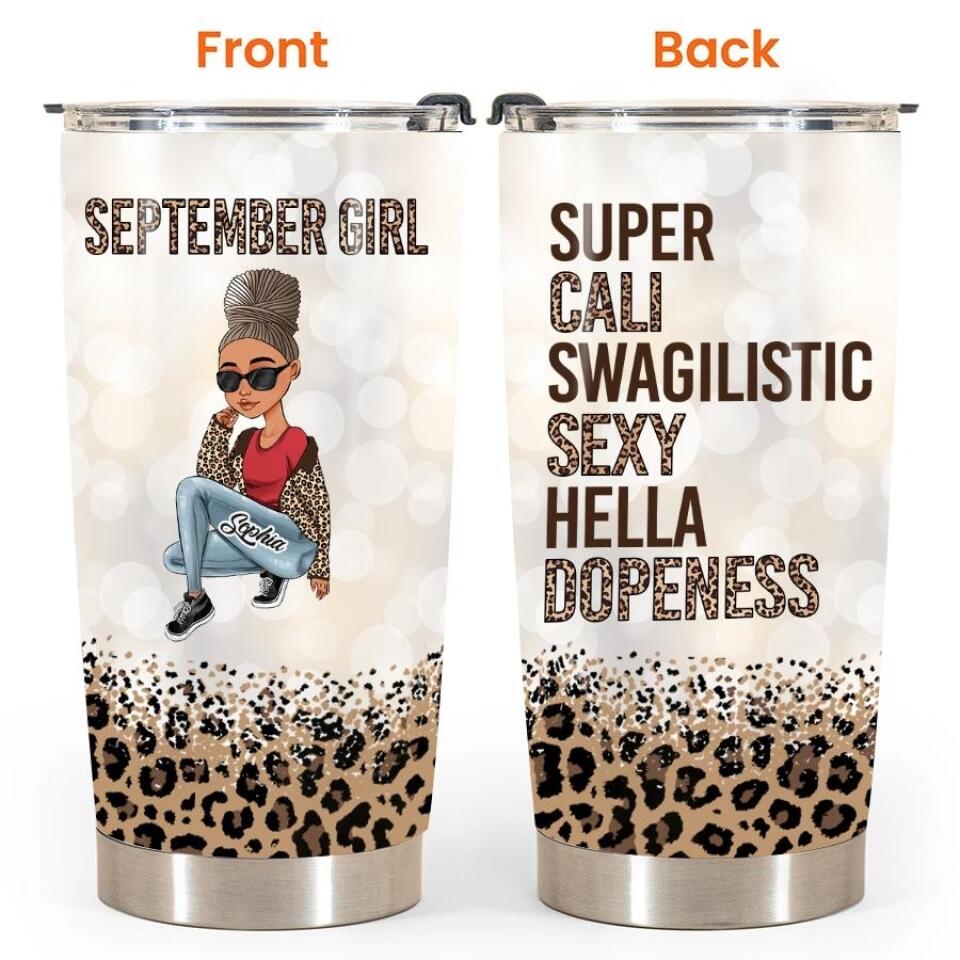 Personalized tumblers, Birthday tumbler, birthdays in September, September birthday gifts for her