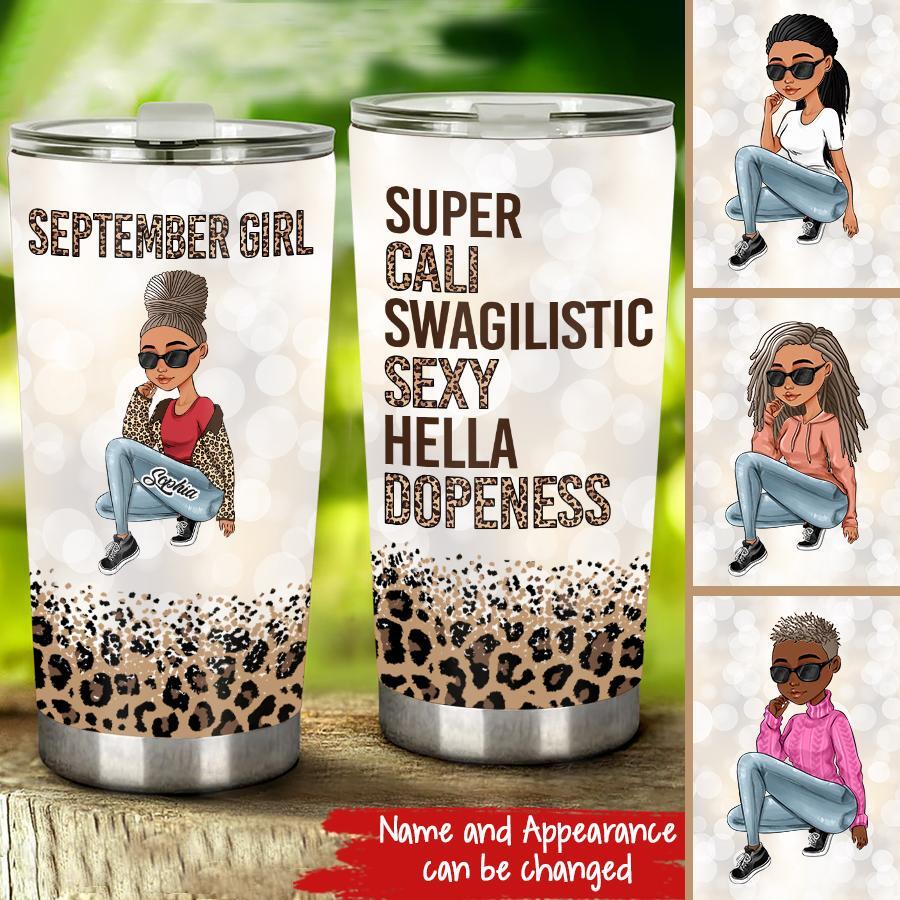 Personalized tumblers, Birthday tumbler, birthdays in September, September birthday gifts for her