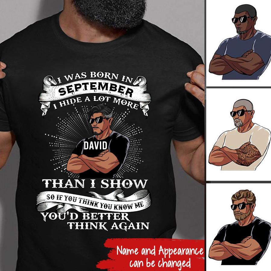 September Birthday Shirt, Custom Birthday Shirt, A Black King was born in September, September Birthday Shirts For Man, September Birthday Gifts