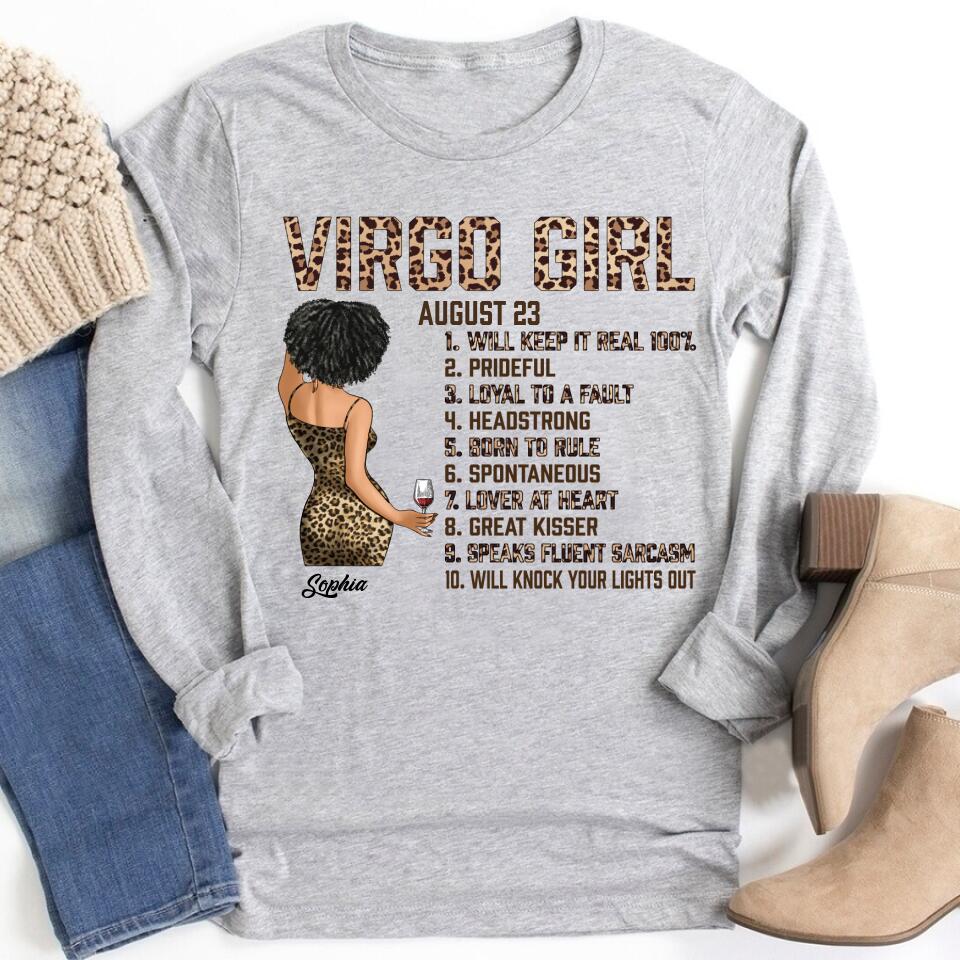 Custom October Birthday Shirt For Woman, Queens are Born In October Gifts, Melanin Afro Woman Shirt, Black Girl Tee, Afro Queen Gift