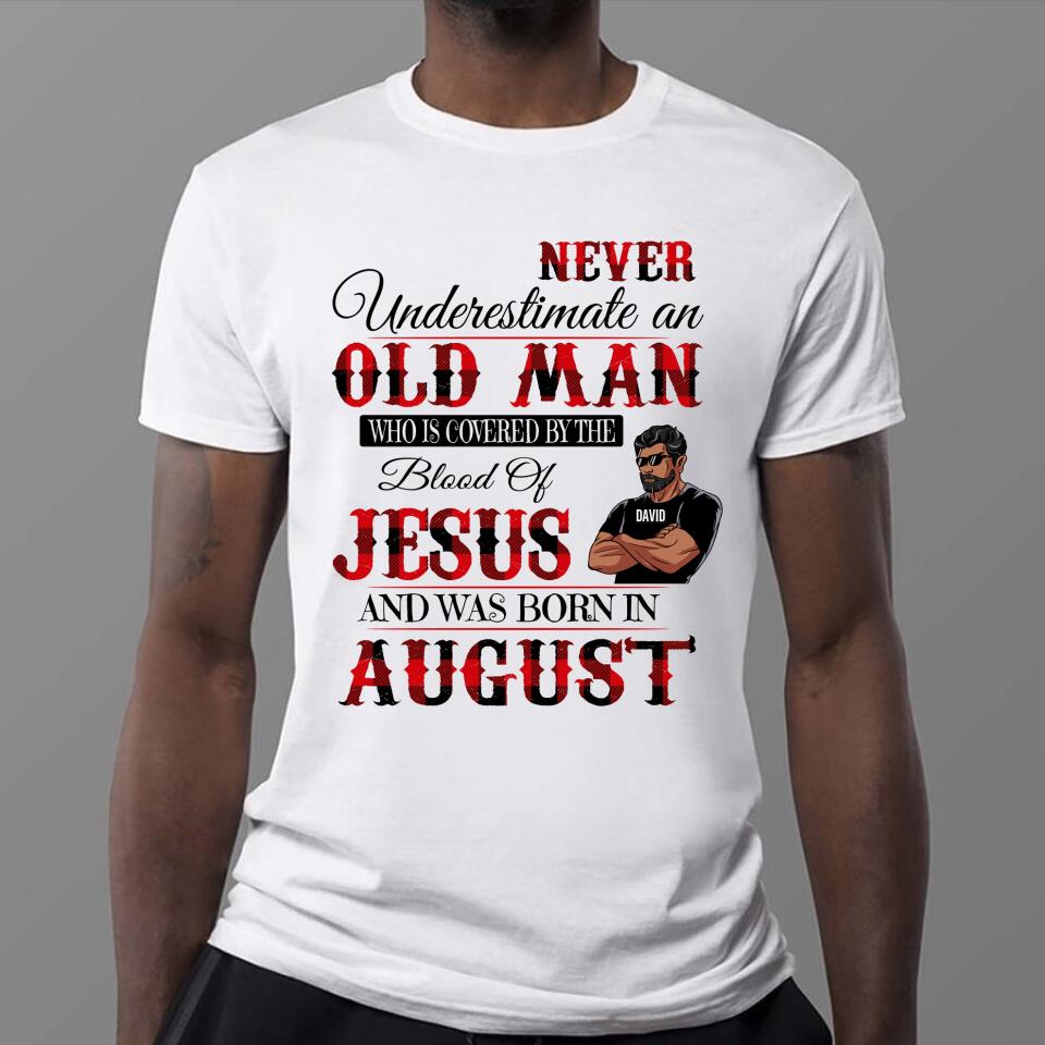 Personalized Birthday T Shirt, August Birthday Shirt, Custom Birthday Shirt, A Black King Was Born In August, August Birthday Shirts For Man