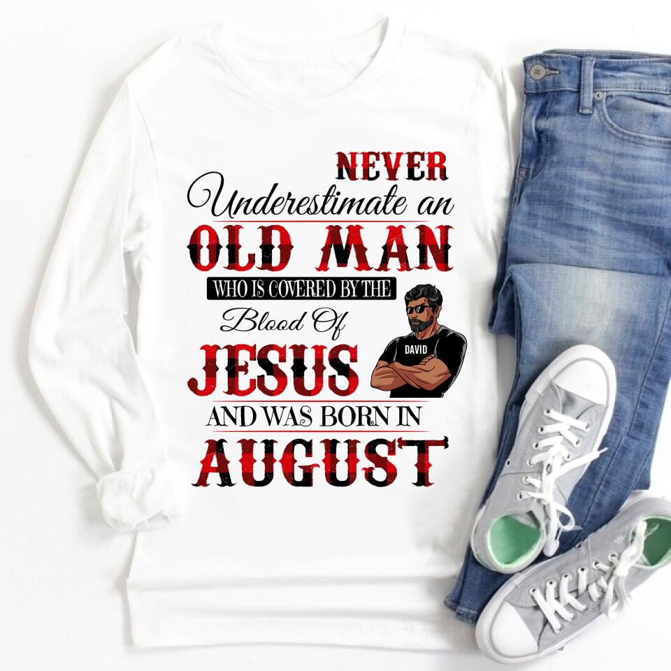 Personalized Birthday T Shirt, August Birthday Shirt, Custom Birthday Shirt, A Black King Was Born In August, August Birthday Shirts For Man