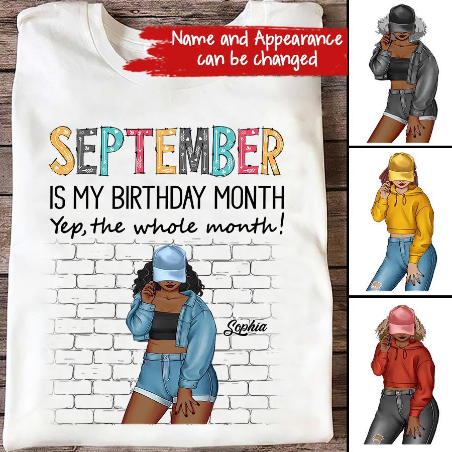 September Birthday Shirt, Custom Birthday Shirt, Queens are Born In September, September Birthday Shirts For Woman, September Birthday Gifts