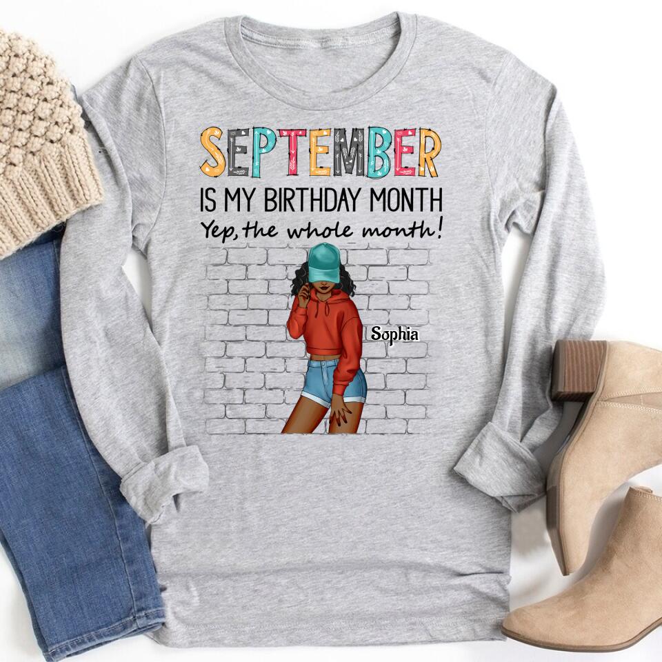 September Birthday Shirt, Custom Birthday Shirt, Queens are Born In September, September Birthday Shirts For Woman, September Birthday Gifts