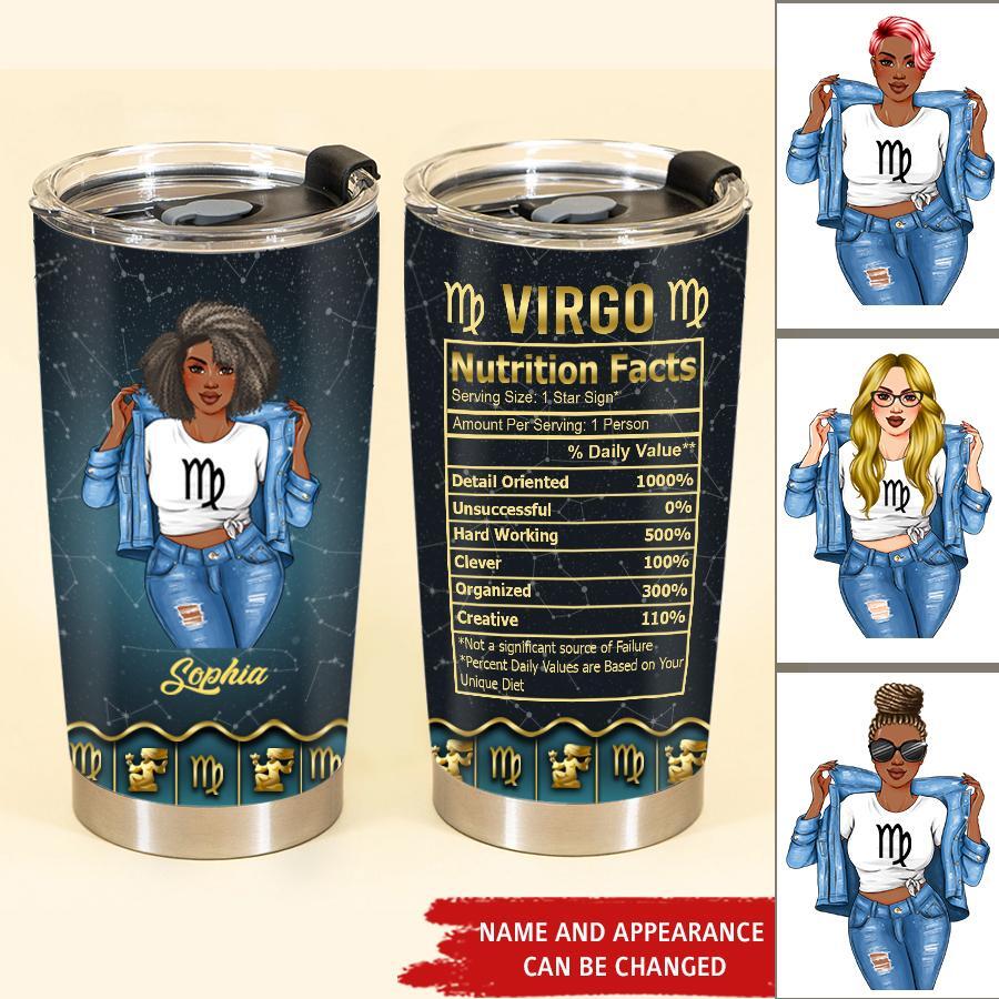 Personalized tumblers, Virgo Birthday tumbler, Virgo Zodiac, Virgo Girl, Virgo Tumbler For Ladies, Virgo Queen, Virgo Queen Birthday Gift