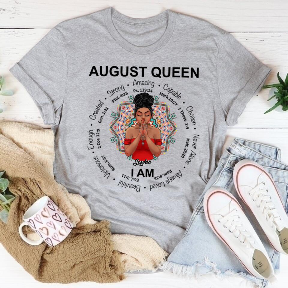 August Birthday Shirt, Custom Birthday Shirt, Queens are Born In August, August Birthday Shirts For Woman, August Birthday Gifts