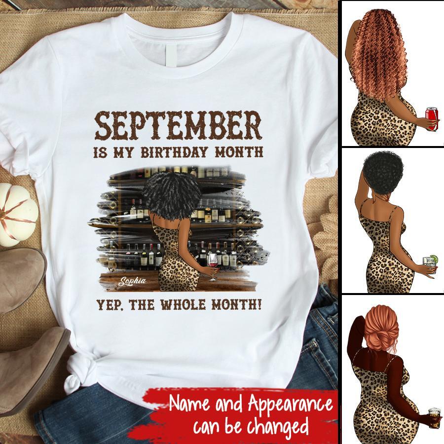 September Birthday Shirt, Custom Birthday Shirt, Queens Born In September, September Birthday Shirts For Woman, September Birthday Gifts