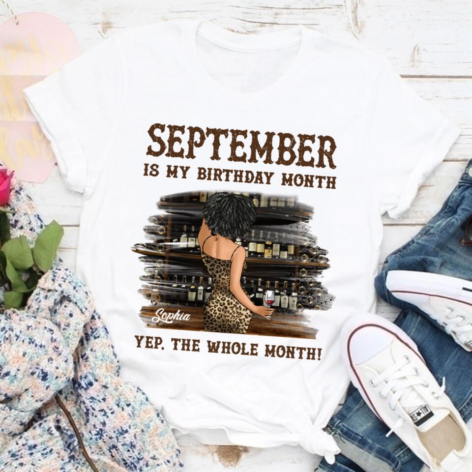 September Birthday Shirt, Custom Birthday Shirt, Queens Born In September, September Birthday Shirts For Woman, September Birthday Gifts