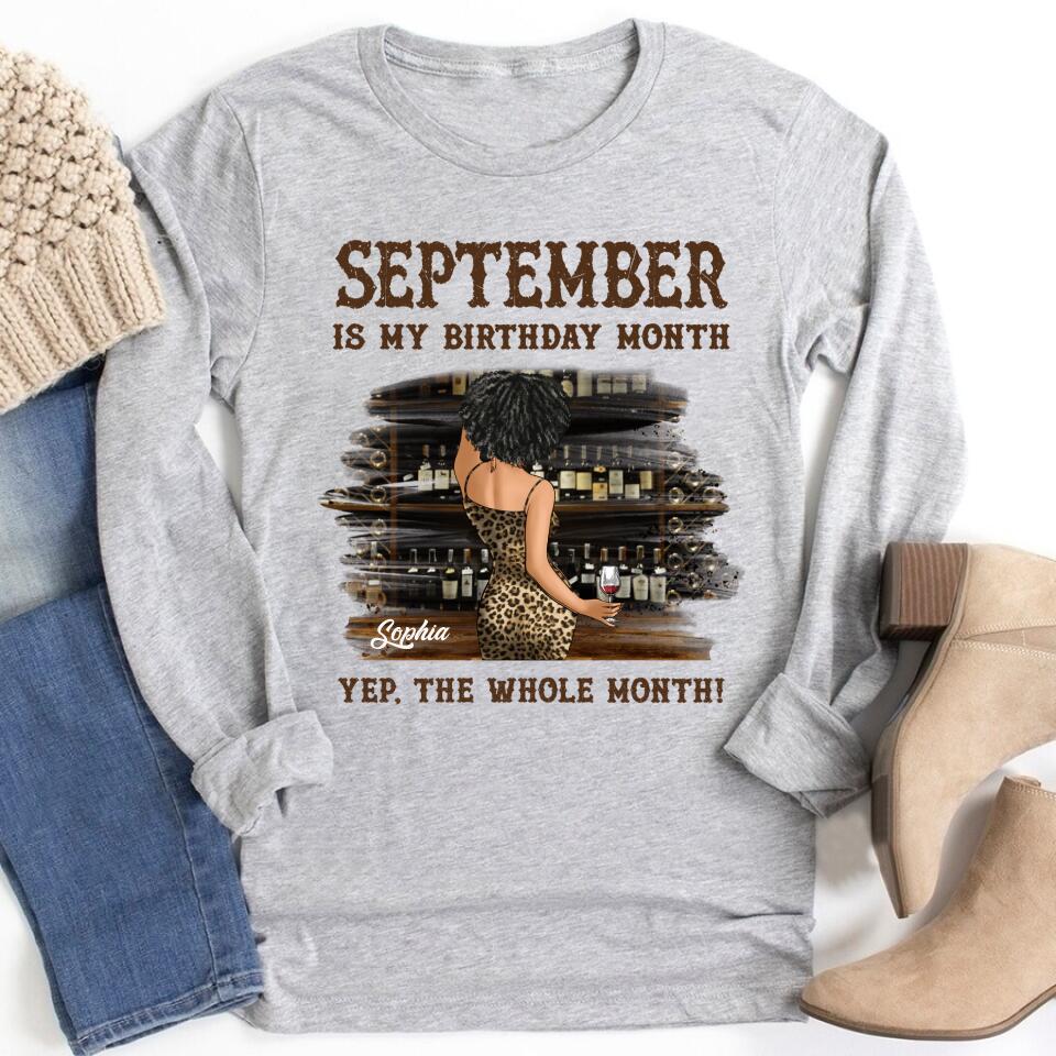 September Birthday Shirt, Custom Birthday Shirt, Queens Born In September, September Birthday Shirts For Woman, September Birthday Gifts
