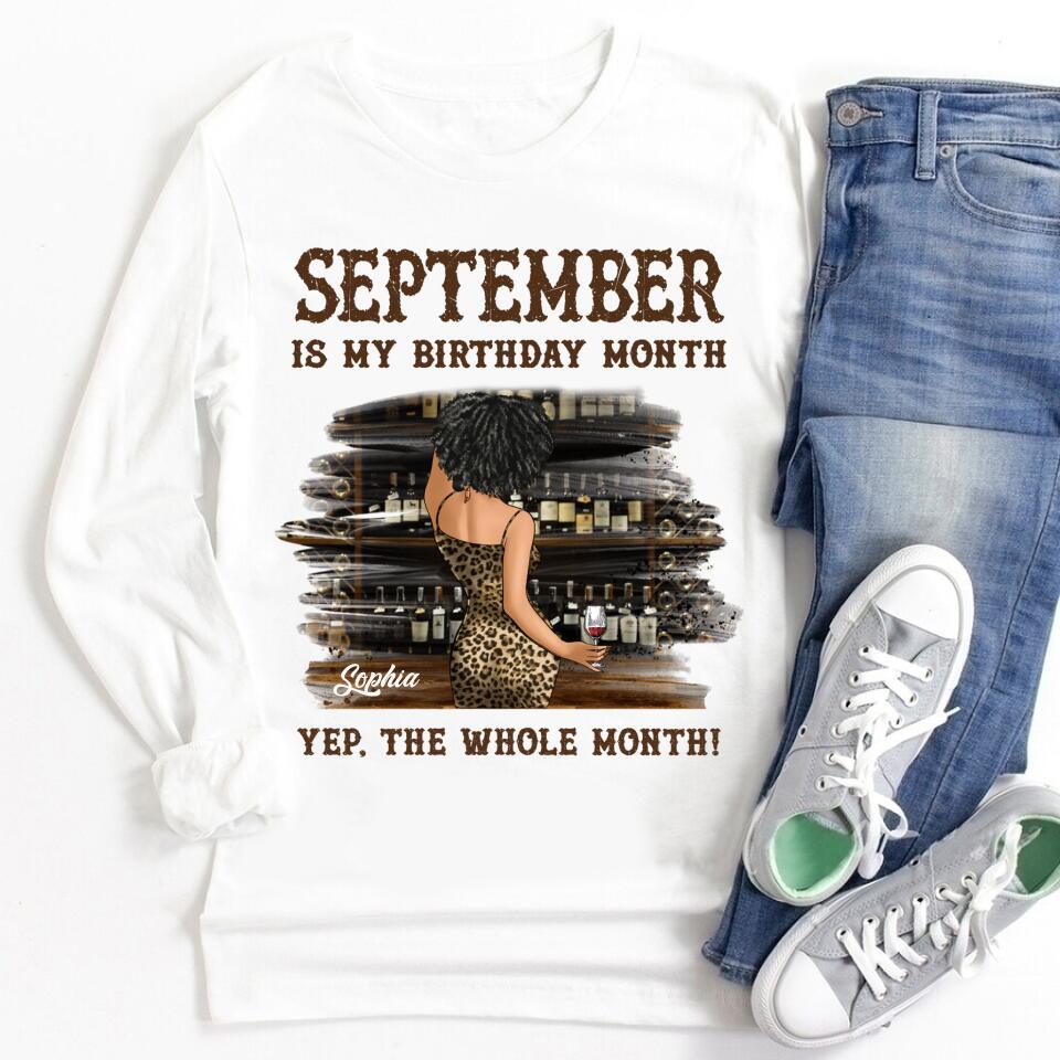 September Birthday Shirt, Custom Birthday Shirt, Queens Born In September, September Birthday Shirts For Woman, September Birthday Gifts