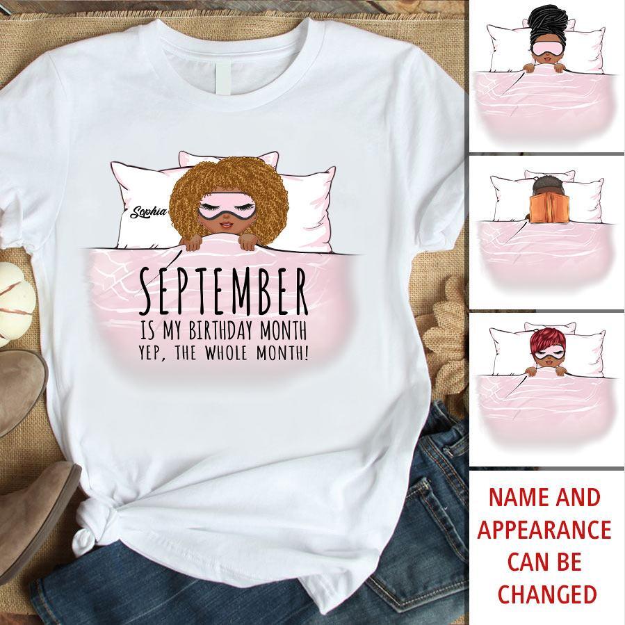 September Birthday Shirt, Custom Birthday Shirt, Queens Born In September, September Birthday Shirts For Woman, September Birthday Gifts