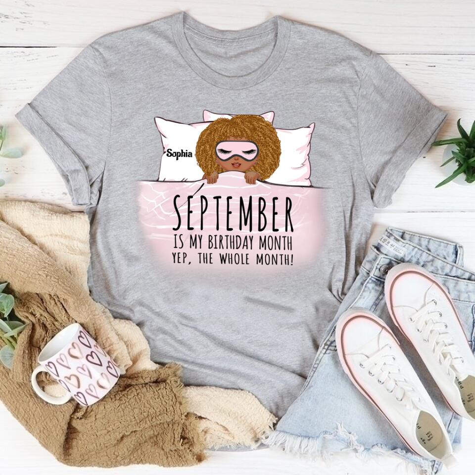 September Birthday Shirt, Custom Birthday Shirt, Queens Born In September, September Birthday Shirts For Woman, September Birthday Gifts