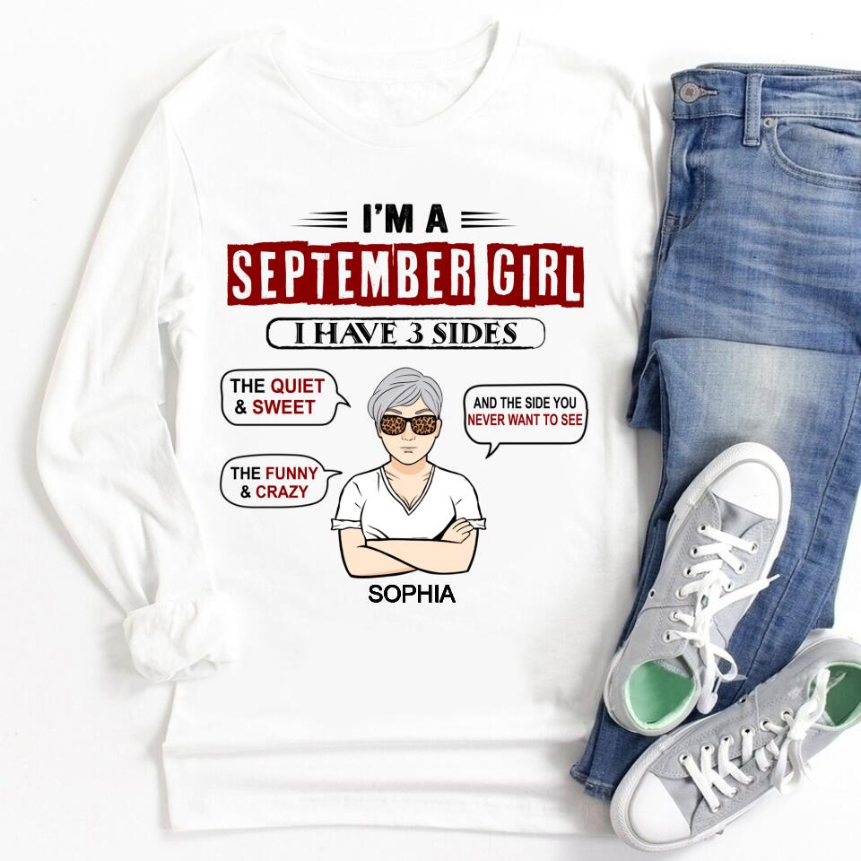 September Birthday Shirt, Custom Birthday Shirt, Queens are Born In September, September Birthday Shirts For Woman, September Birthday Gifts
