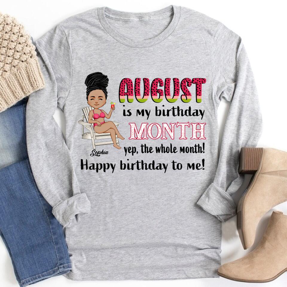 August Birthday Shirt, Custom Birthday Shirt, Queens are Born In August, August Birthday Shirts For Woman, August Birthday Gifts