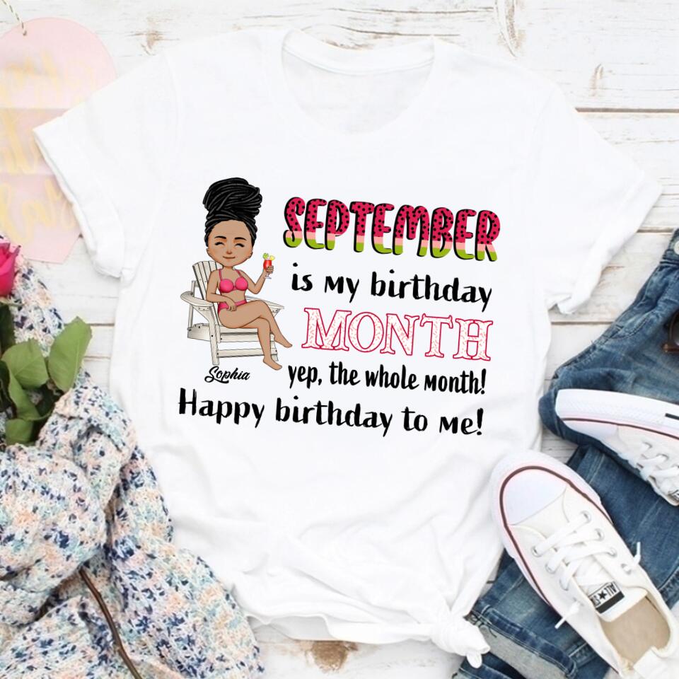 September Birthday Shirt, Custom Birthday Shirt, Queens are Born In September, September Birthday Shirts For Woman, September Birthday Gifts