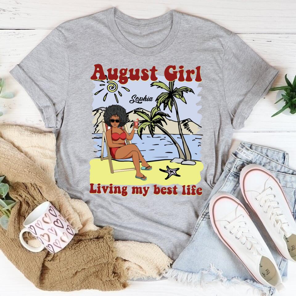 August Birthday Shirt, Custom Birthday Shirt, Queens are Born In August, August Birthday Shirts For Woman, August Birthday Gifts