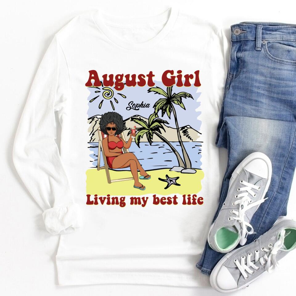 August Birthday Shirt, Custom Birthday Shirt, Queens are Born In August, August Birthday Shirts For Woman, August Birthday Gifts