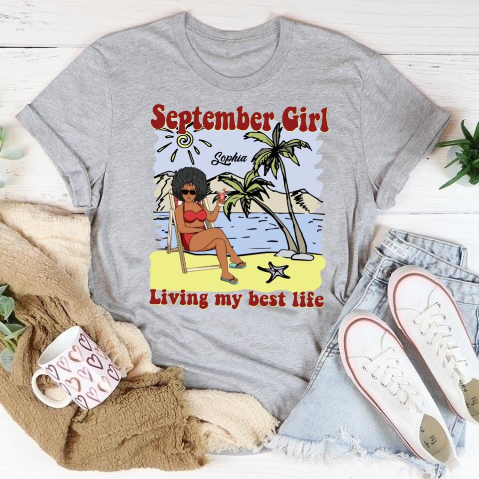 September Birthday Shirt, Custom Birthday Shirt, Queens are Born In September, September Birthday Shirts For Woman, September Birthday Gifts