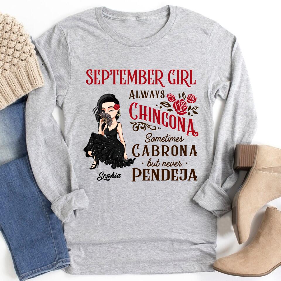 September Birthday Shirt, Custom Birthday Shirt, Queens are Born In September, September Birthday Shirts For Woman, September Birthday Gifts
